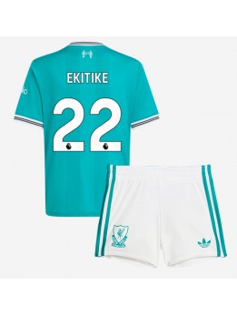 Liverpool Hugo Ekitike #22 Replika Tredje Kläder Barn 2025-26 Kortärmad (+ byxor)